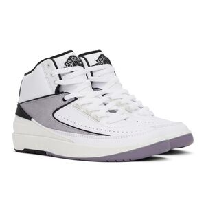 Air Jordans retro 2 White and light purple/black